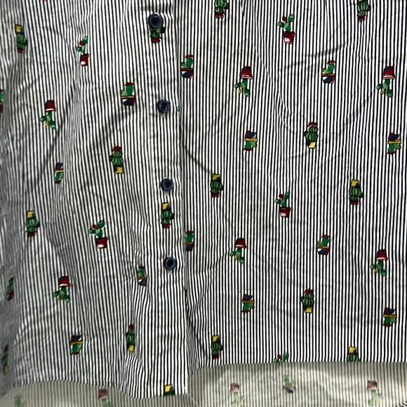 Primark Novelty Cactus Striped Collared Button Up Blouse Shirt Size 6 - Picture 3 of 8